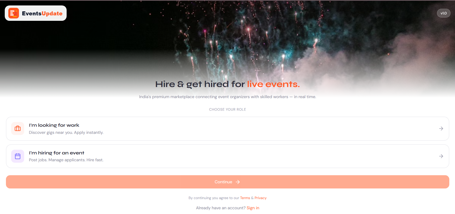 Events Update Platform Preview
