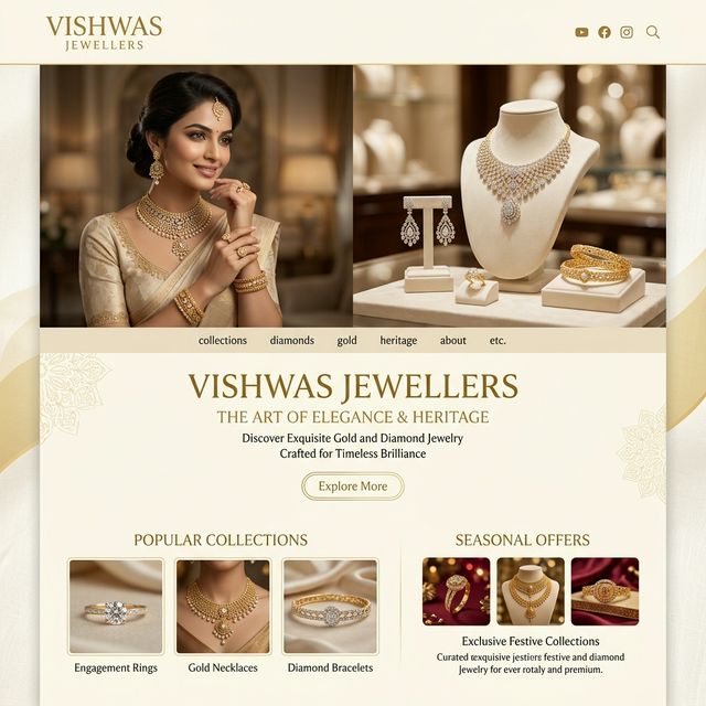 Vishwas Jewellers website preview